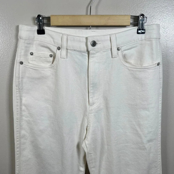 Simon Miller W013 Straight Leg Jeans Size 30 Ivory White High Rise Denim - Picture 4 of 12